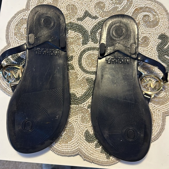 Michael Kors flip-flops navy blue and gold - Picture 4 of 4
